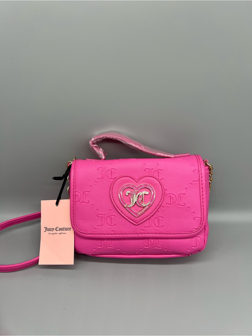 Juicy couture only you n me flap crossbody purse